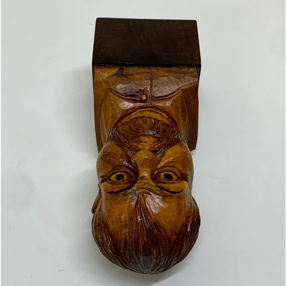 Vintage Hand Carved Wooden Spanish Sancho Panza Don Quixote Bust Statue - Picture 12 of 16